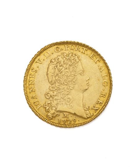 BRAZIL
JOHN V
12,800 reis
Obverse: IOANNES VDG POR