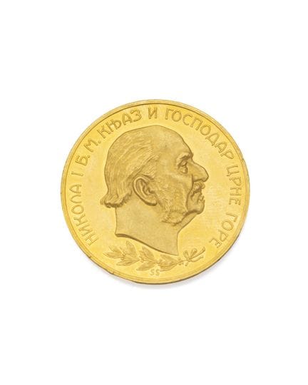MONTENEGRO
NICOLAS I
100 perpera
Obverse: НИКОЛА I