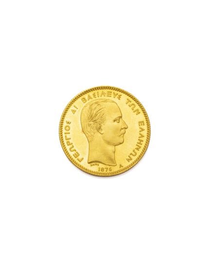 GREECE
GEORGE I
50 drachmas
A/ ΓΕΩΡΓΙΟΣ Α! ΒΑΣΙΛΕΥ