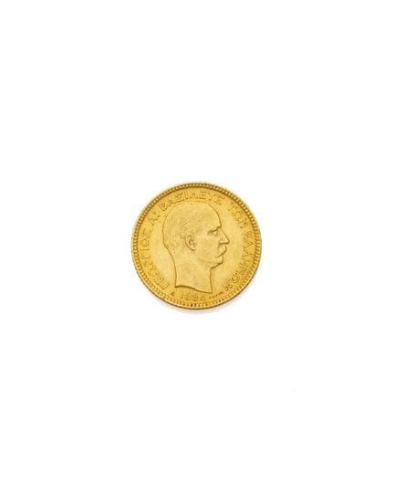 GREECE
GEORGE I
20 drachmas
Obverse: ΓΕΩΡΓΙΟΣ Α! Β