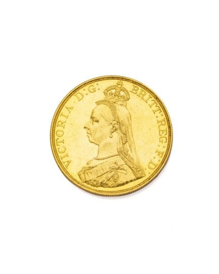 GREAT BRITAIN
VICTORIA
5 pounds
Obverse: VICTORIA 