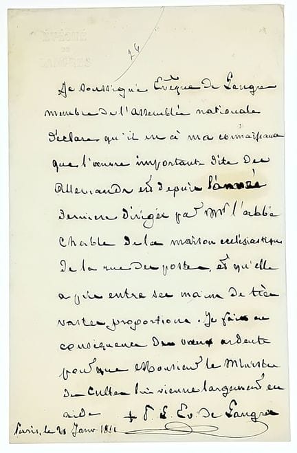 HAUTE MARNE.朗格莱Monseigneur Pierre Louis PARISIS（17