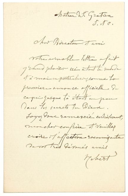 Ernest HEBERT, Peintre. Élève de David-d’Angers et
