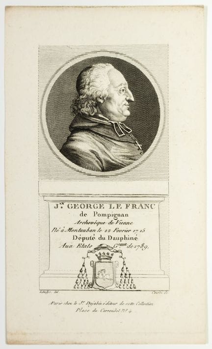 Jean Georges LE FRANC de POMPIGNAN, Archbishop of 