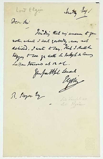 Comte d’ELGIN. Victor Alexander, 9e Comte d’ELGIN 