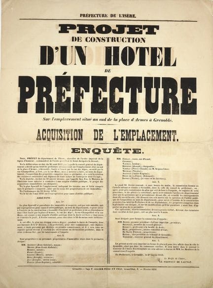 ISÈRE (GRENOBLE) - PROJET DE CONSTRUCTION D'UN HÔT