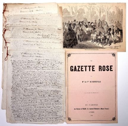 Vicomtesse de RENNEVILLE, Femme de Lettres, Rédact
