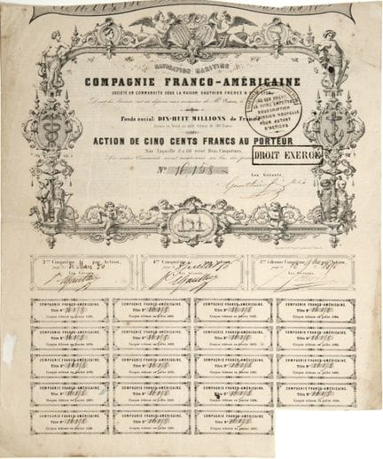 NAVIGATION MARITIME. COMPAGNIE FRANCO-AMÉRICAINE -