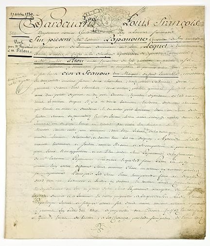 EURE. SEL. LOUVIERS. Contrat de rente et Fieffé af