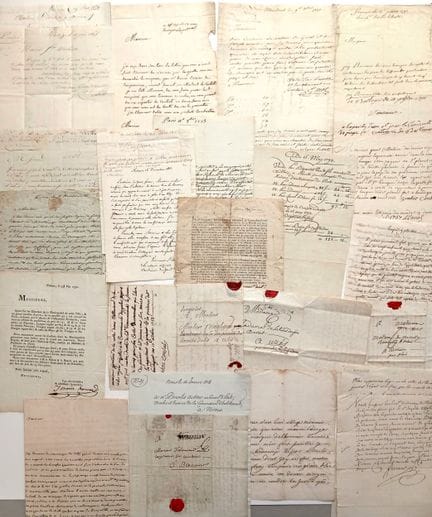 GARD. 26 lettres et pièces (1657-1844) : Lettre de