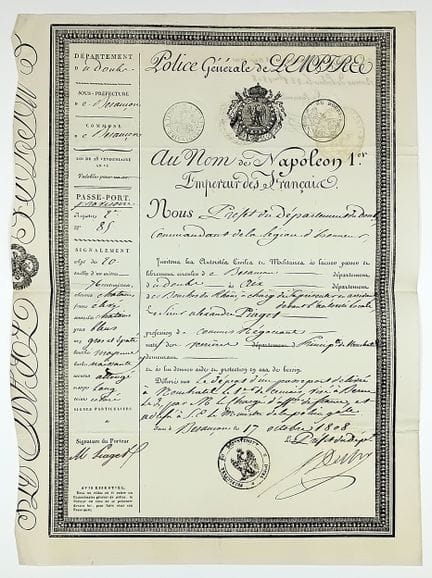 PIAGET HORLOGER SUISSE. DOUBS. Passeport Empire dé