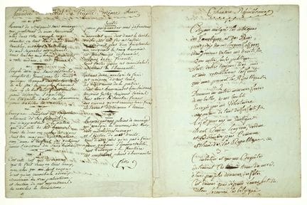 CHANSON RÉVOLUTIONNAIRE - Manuscrit d’époque (1794