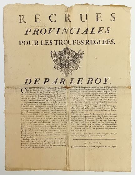VIENNA. TOURS. "RECRUES PROVINCIALES pour les Trou