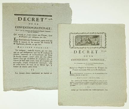 ABOLITION DU CLERGÉ RÉGULIER. CALVADOS. Ensemble d