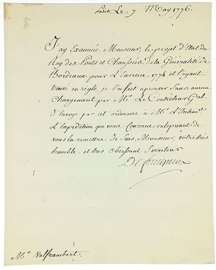 Michel BOUVARD DE FOURQUEUX (Paris 1719–1789), Com