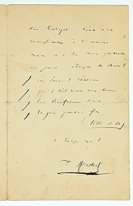 Frédéric MISTRAL (1830-1914, écrivain fondateur du