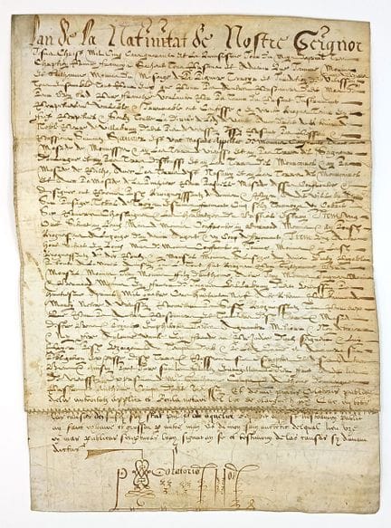 HERAULT. 1540. Reconnaissance de Fief faite par Je