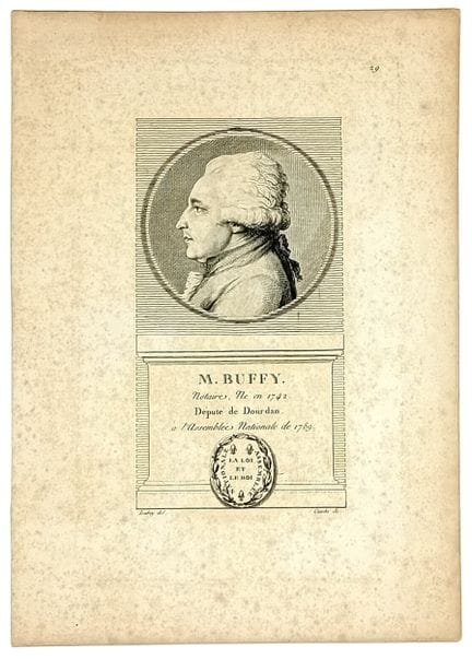 Louis René BUFFY, Notaire, Député du Tiers aux Éta