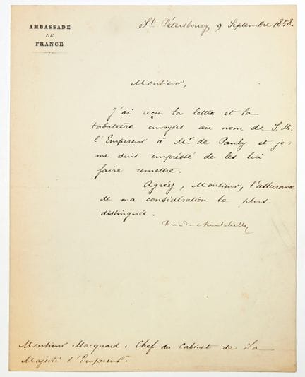 RUSSIE. Duc de MONTEBELLO, Napoléon Auguste LANNES