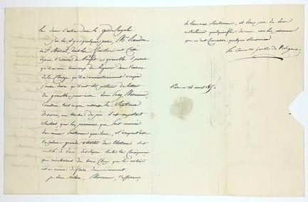 朱尔斯-德-波利尼亚克伯爵（1780-1847 年，巴黎），法国公使，部长理事会主席兼外交大臣（18
