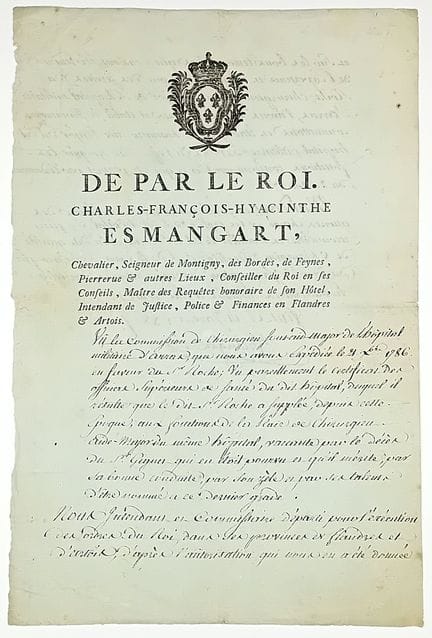 PAS-DE-CALAIS, FLANDERS, and ARTOIS, 1788. Documen