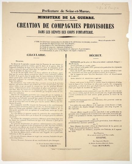 SEINE-ET-MARNE. (EUGÉNIE L’Impératrice Régente. La