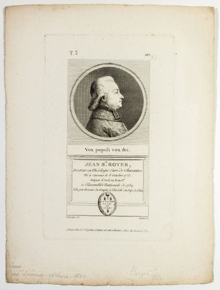 Jean Baptiste ROYER, parish priest of Chavannes, d