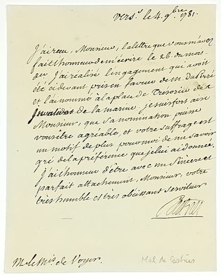 Maréchal de CASTRIES. Charles Eugène Gabriel de la