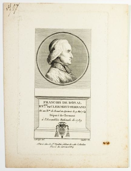François de BONAL, Bishop of Clermont-Ferrand, Dep