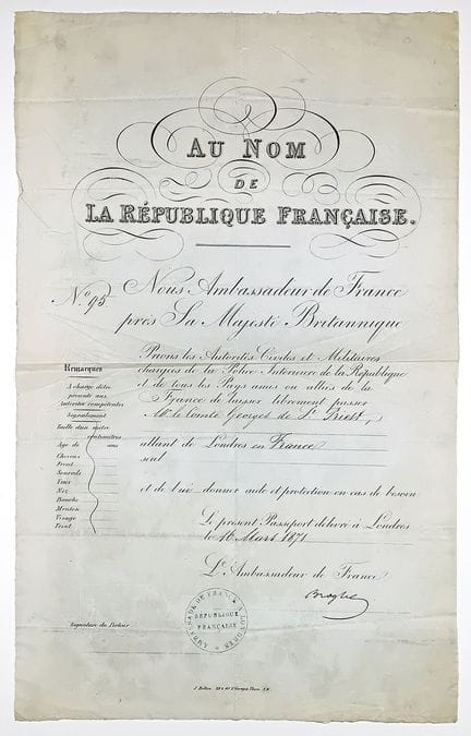 Albert de BROGLIE (1821 – 1901), Historien, Diplom