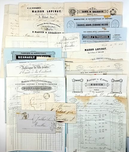 坎塔尔32 封致奥里亚克的 Mercières et Négociantes JULHES Sœur