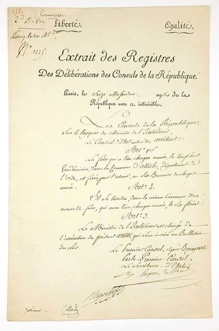 OISE. Commune d’ATTICHY. Création de FOIRE - “Extr
