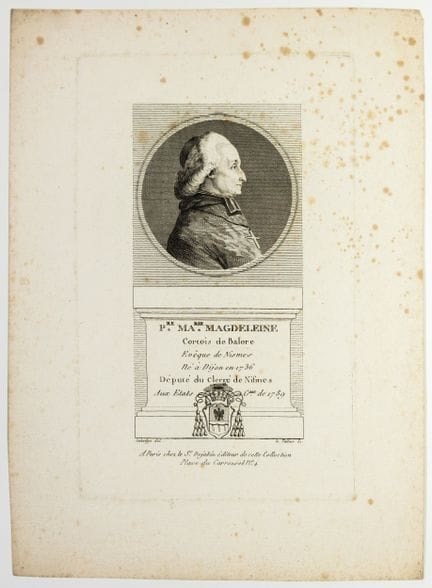 GARD. Pierre Marie Magdeleine CORTOIS DE BALORE, B