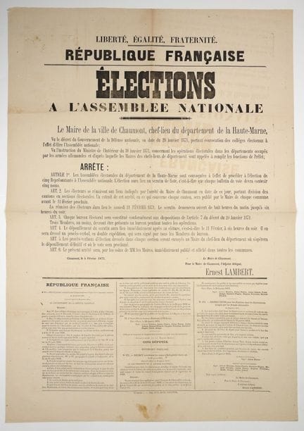 HAUTE-MARNE. 1871. ÉLECTIONS À L'ASSEMBLÉE NATIONA