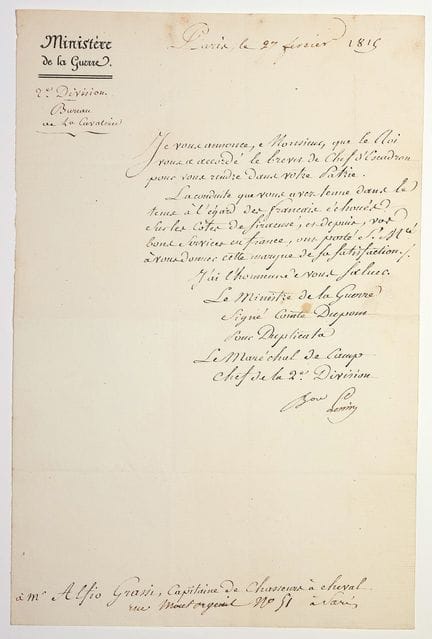 勒庞男爵（皮埃尔-亨利）帝国将军和男爵（萨兰斯-莱班/汝拉 1772 - 1839）--陆军部第二师
