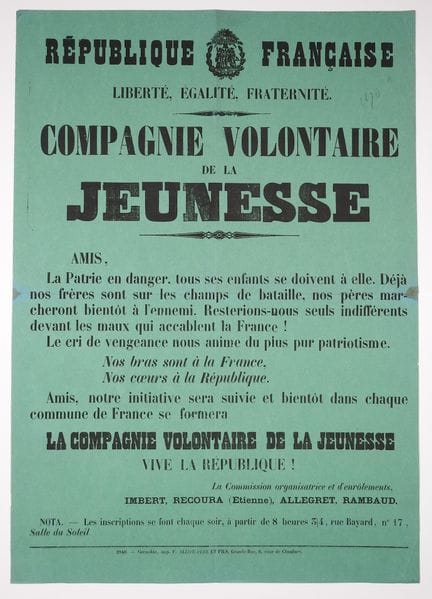 GRENOBLE (Isère). « COMPAGNIE VOLONTAIRE DE LA JEU