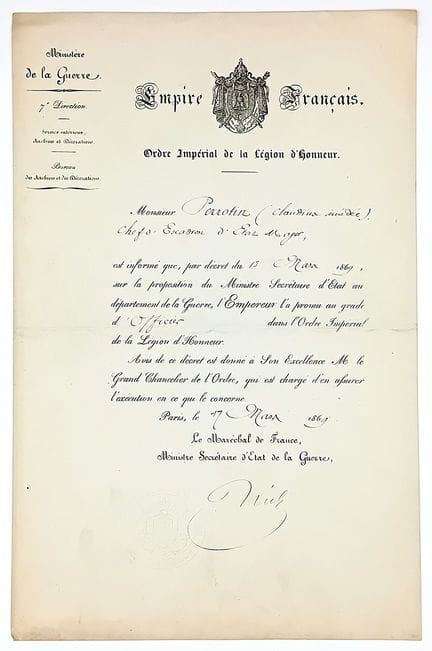 LÉGION D’HONNEUR. MARÉCHAL ADOLPHE NIEL (Muret/ Ha