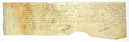 YVELINES. MORAINVILLIERS. Parchemin signée Louis d