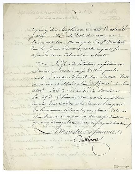 RAMEL-NOGARET Dominique-Vincent (1760-1829) Député