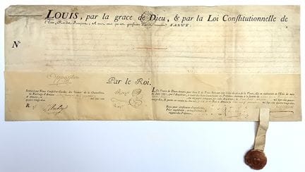SOMME. AMIENS, le 19 août 1790. Contrat de vente d