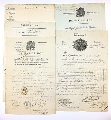 海军BOUVIER DE LA MOTTE- VILLARCEAU，海军上校，隶属于布雷斯特港（菲尼