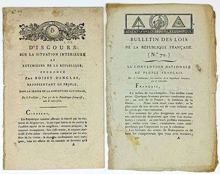 RÉACTION THERMIDORIENNE. 2 Imprimés : Adresse de l