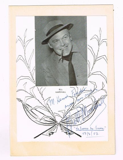 Bill MARSHALL (1917-1994, acteur et réalisateur am