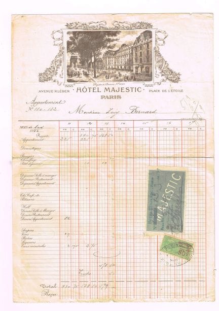 HOTEL MAJESTIC PARIS ETOILE (Hôtel inauguré en 190