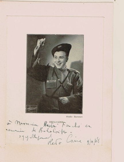 Reda CAIRE (1905-1963, chanteur) / Photo de progra
