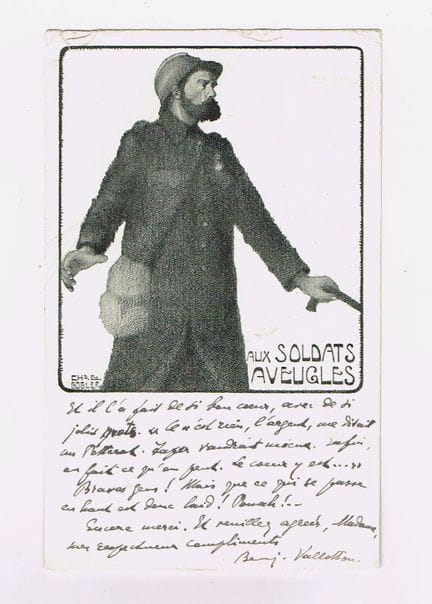 本杰明·瓦洛顿（1877-1962，瑞士记者兼作家，画家费利克斯·瓦洛顿的表弟） / 由他亲笔书写并