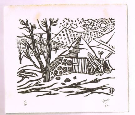 René PERROT (1912-1979, peintre, cartonnier de tap
