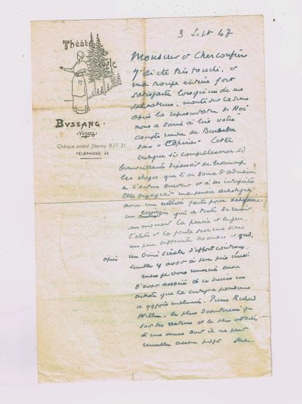 莫里斯·波特谢尔（Maurice POTTECHER，1867-1960），戏剧家，沃斯格省布桑“人