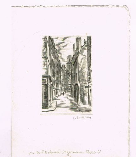 Jacques BOULLAIRE (1893-1976, peintre, illustrateu