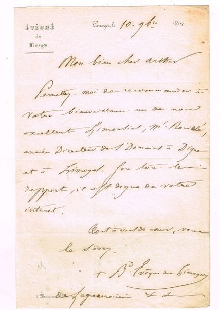 LIMOGES – Monseigneur Bernard BUISSAS (1798-1856, 